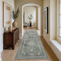 GENIMO 2x10 Non Slip Hallway Runner Rug - Machine Washable Low Pile