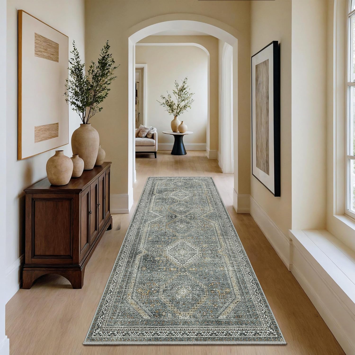 GENIMO 2x10 Non Slip Hallway Runner Rug for Home Decor