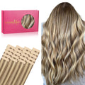 Tape in Hair Extensions Human Hair 20pcs 50g 22in Ash Brown