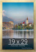 wallsthatspeak 19x29 Gold Picture Frame for Puzzles Posters Photos