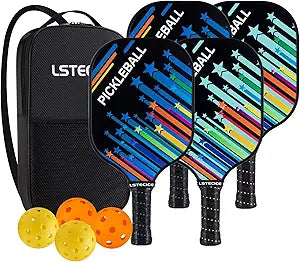 LSTECICE Pickleball Paddles Set of 4 for All Players