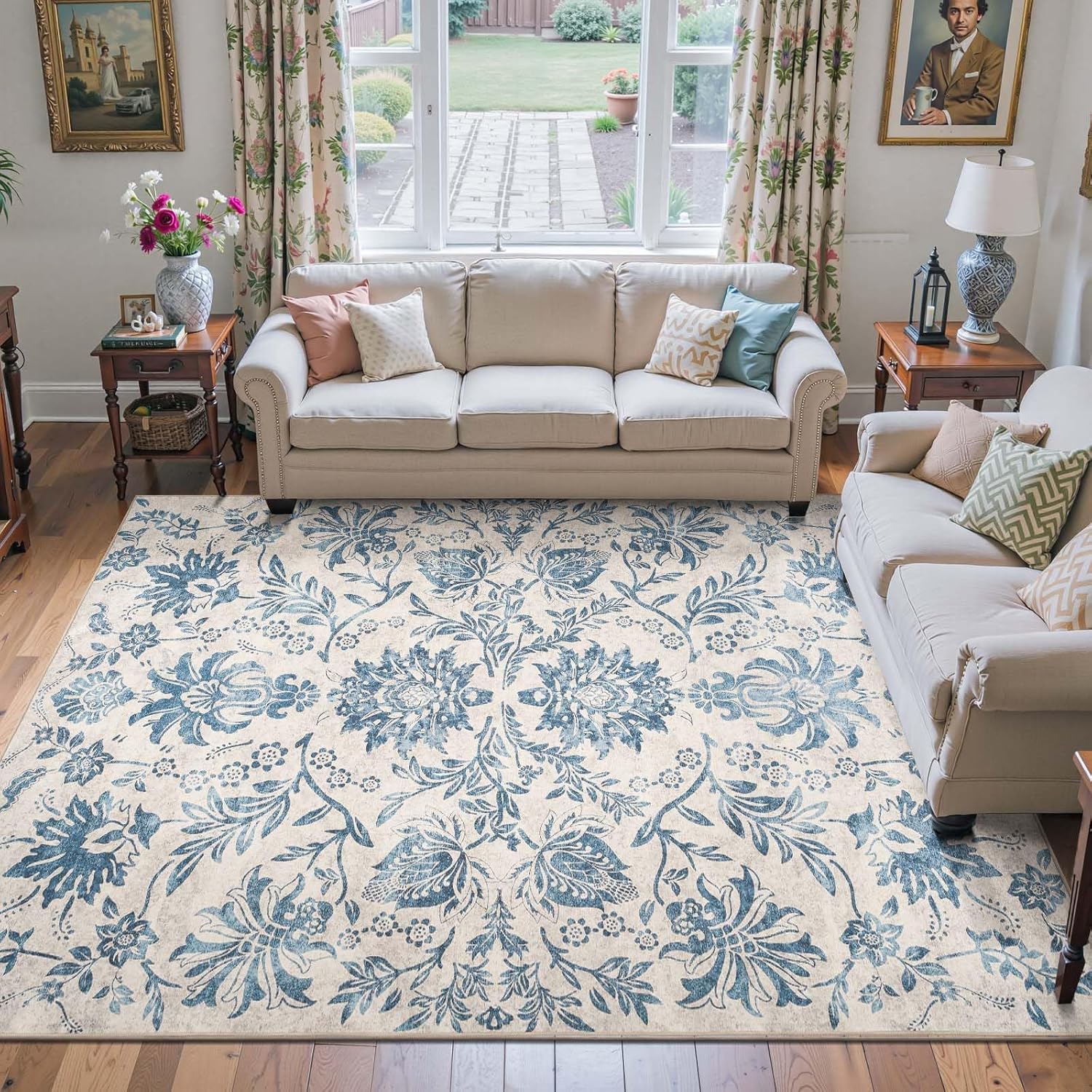 jinchan Floral 8x10 Area Rugs for Stylish Home Decor