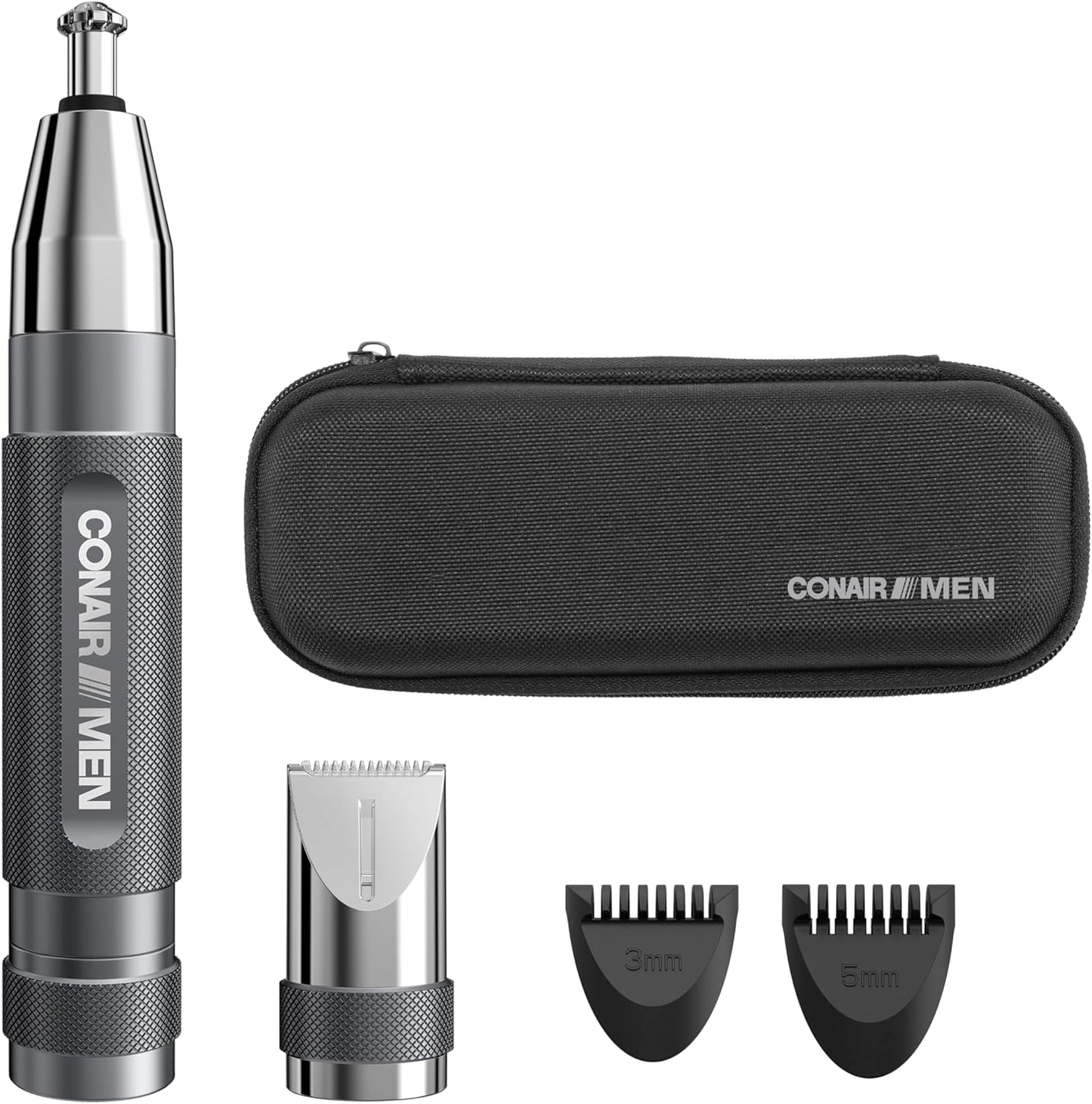 Conair Men Ear Nose Eyebrow Trimmer with 360 Bevel Blade