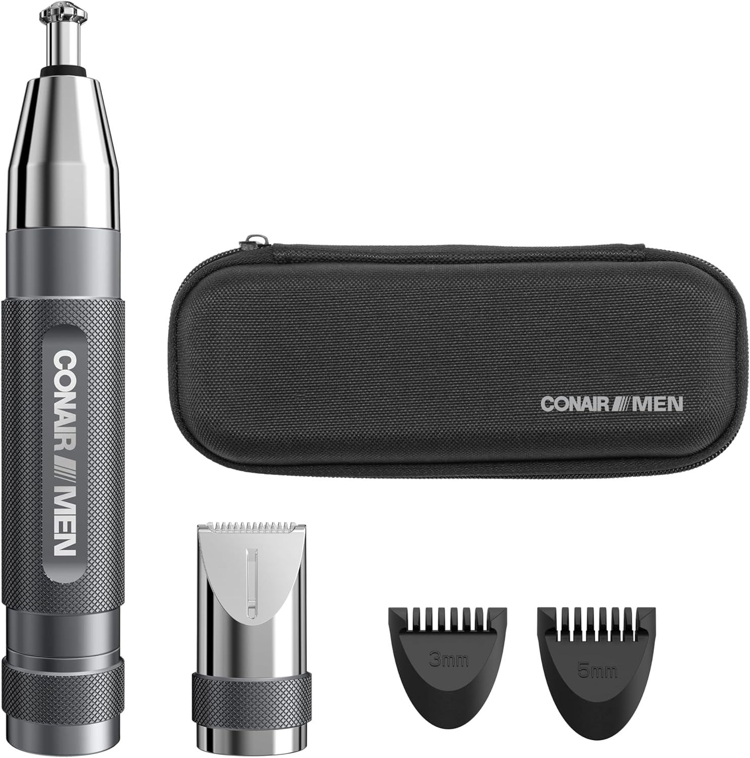 Conair Men Ear Nose Eyebrow Trimmer with 360 Bevel Blade