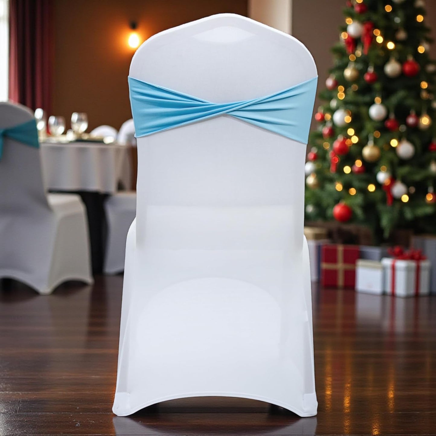 MDS 75 Pack Spandex Chair Sashes for Weddings and Parties
