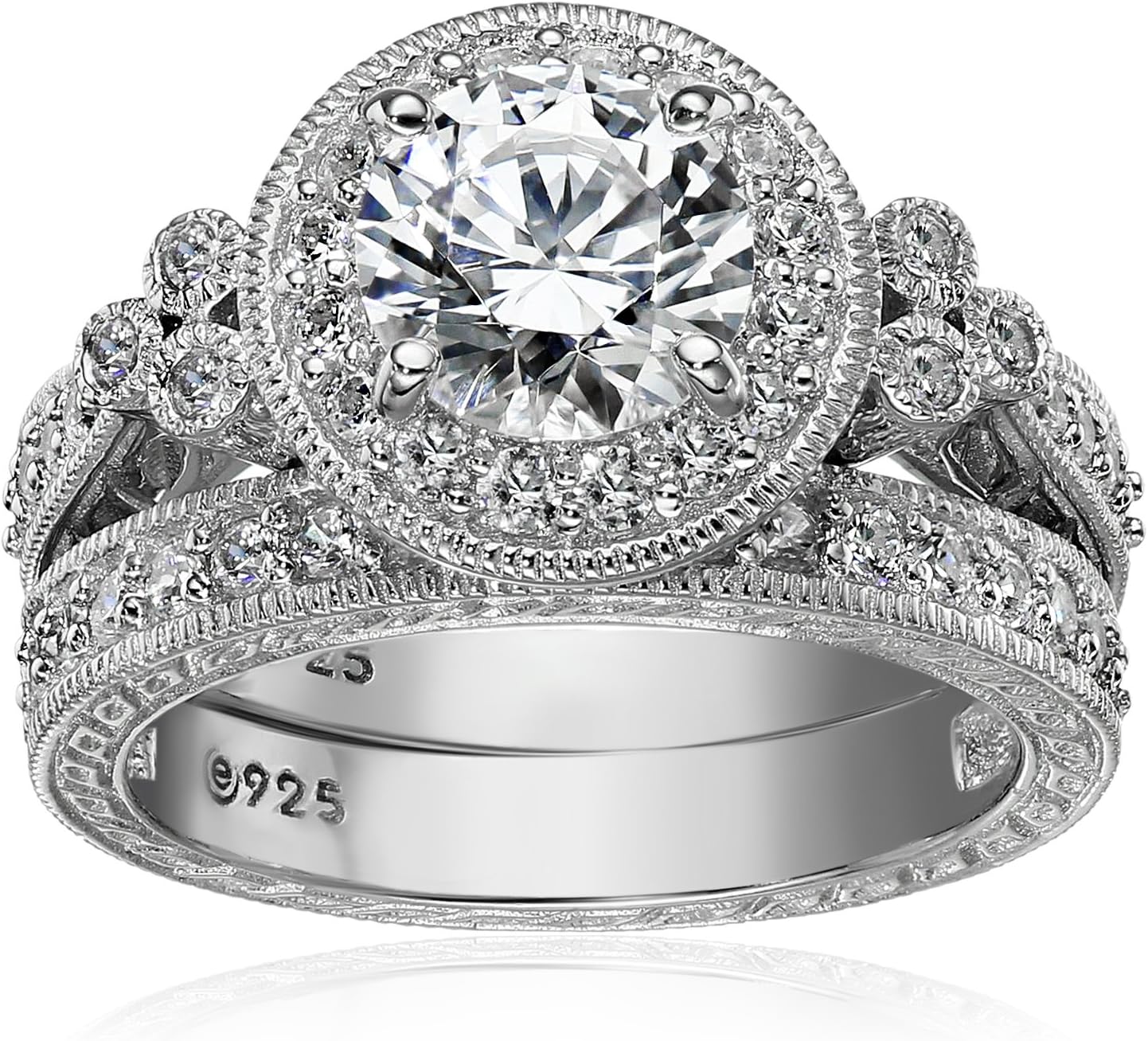 Stunning Infinite Elements Cubic Zirconia Ring in Size 9
