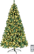 6ft Prelit Artificial Christmas Pine Tree with 250 Warm White Lights