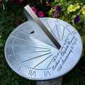 10 Year Anniversary Gift Sundial - Custom Engraved Calibrated Gift