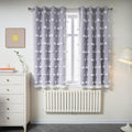 Lilac Curtains for Girls Bedroom - Sheer Double Layer Pom Pom Panels