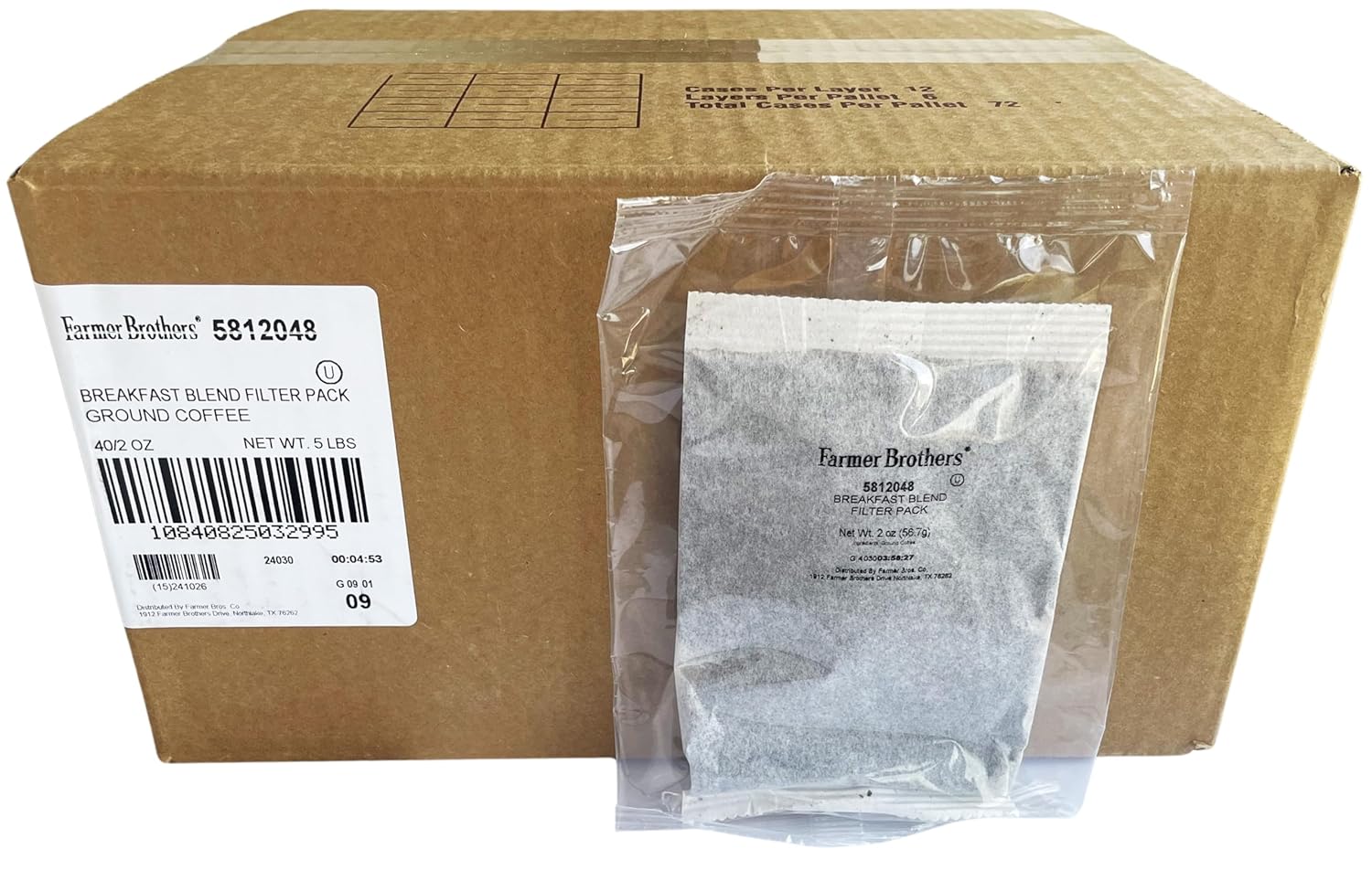 Farmer Brothers Ground Coffee Breakfast Blend for Fresh Brews