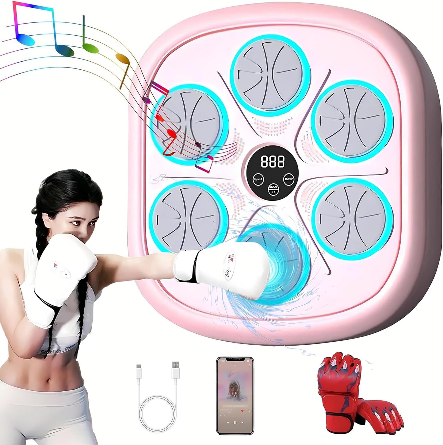 ENDBAG Pink Smart Music Boxing Set