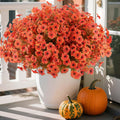 Artificial Mum Flowers for Outdoors - 36 Pcs Faux Fall Decor