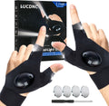 LED Flashlight Gloves for Men - Hands-Free Work & Outdoor Light