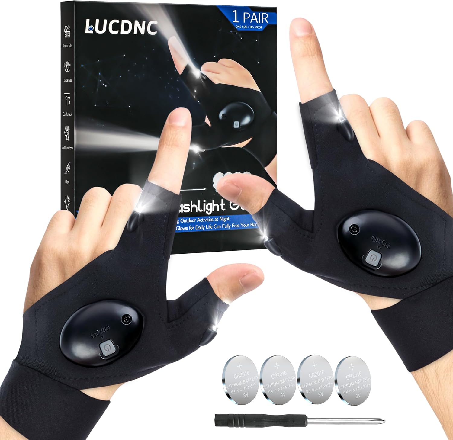 Hands-Free LED Gloves - Perfect Gift for Men