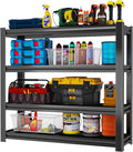 Garage Shelving Adjustable 4-Tier Heavy Duty Steel Shelf - Sturdy