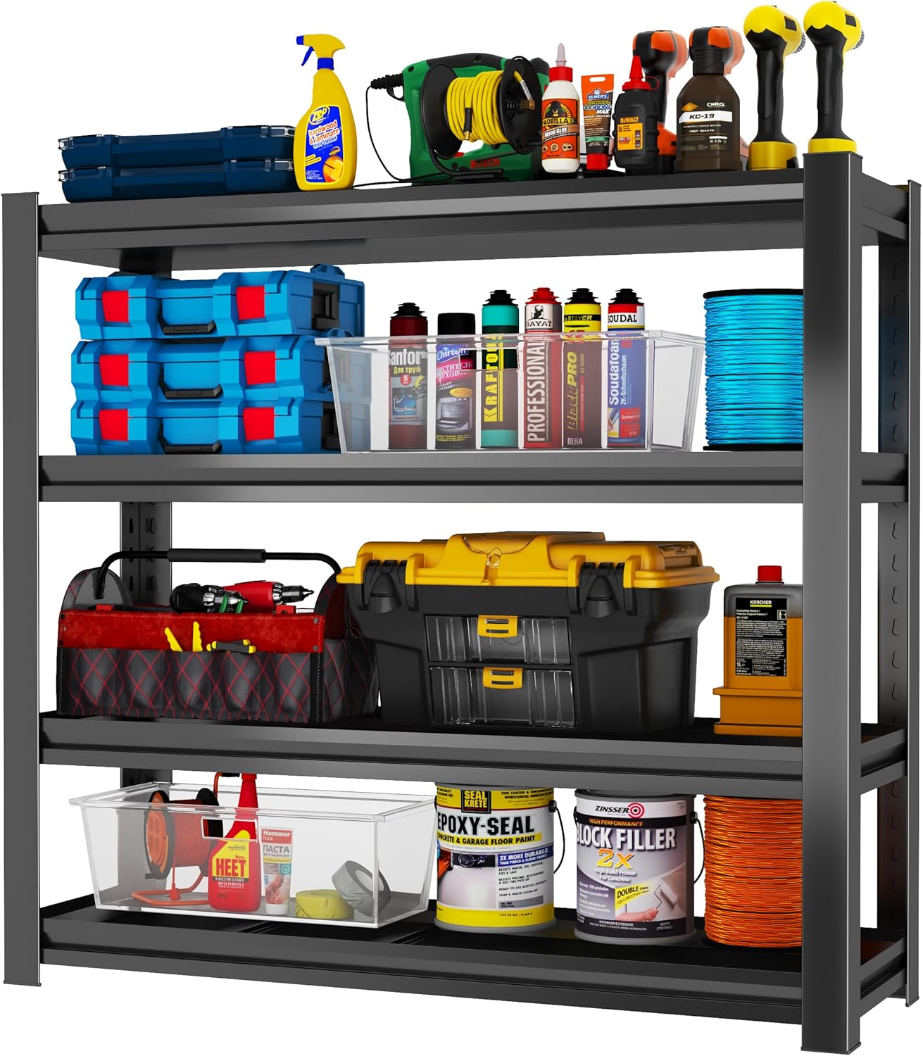 Heavy Duty Adjustable Garage Shelving for Efficient Storage