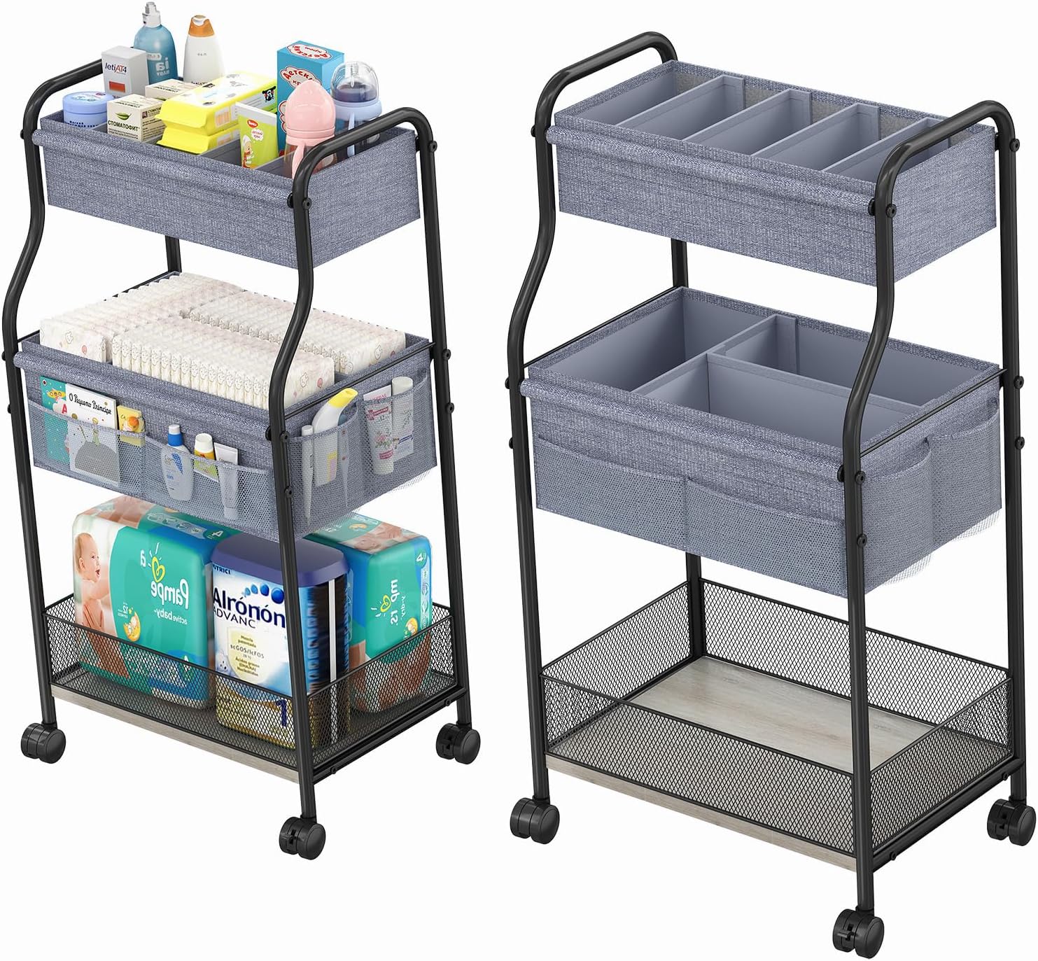 3-Tier Baby Diaper Caddy Organizer for All Your Essentials