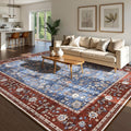 Softlife Washable Rug for Living Room 6x9 - Machine Washable, Non-Slip