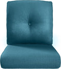 22x25/22x24 Outdoor Seat Cushions - Peacock Blue Comfort
