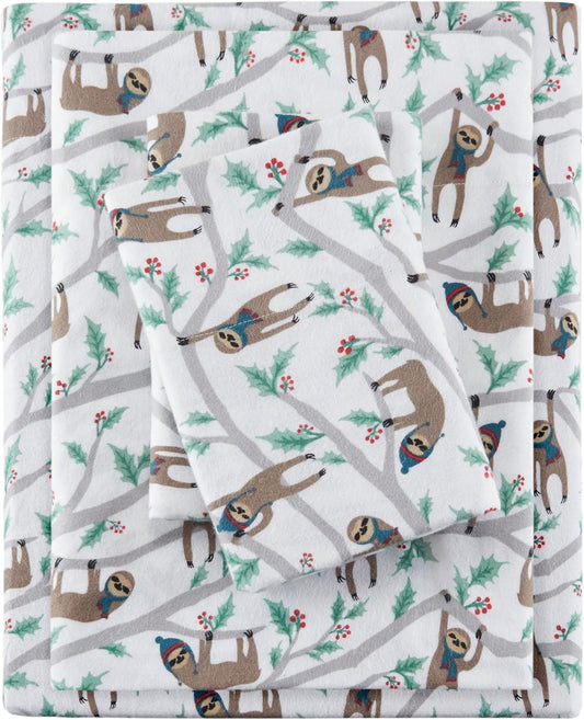 True North Cozy Flannel Cotton Sheet Set for King Beds