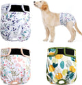Washable Female Dog Diapers 3Pack - Reusable Leakproof Period Diapers