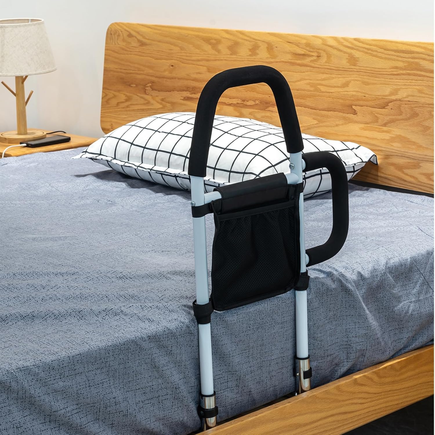 Bed Rails for Elderly Adults - Safe Bed Assist Rail with Handles