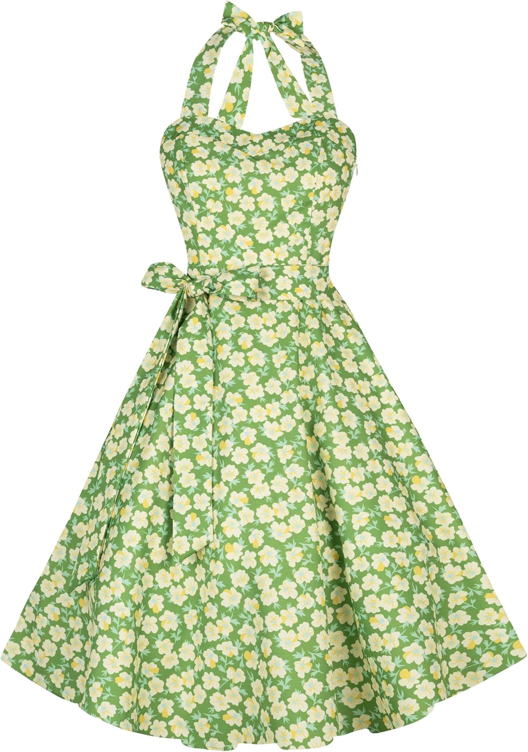 Halter Retro Vintage Cocktail Dress for Women by Hanpceirs