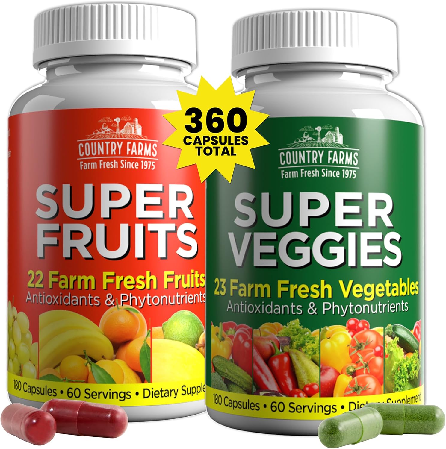 Country Farms Fruits and Vegetables Supplement for Daily Nutrition