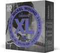 D'Addario XL Nickel Electric Guitar Strings 11-49 - Trusted Bright