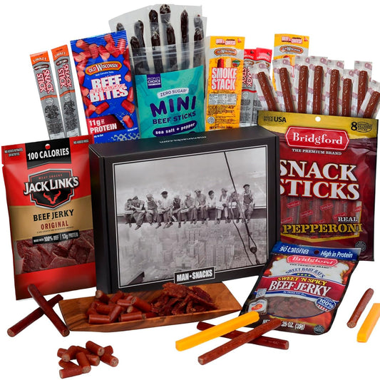 ManSnacks Jerky Gift Basket for Men - A Perfect Snack Variety
