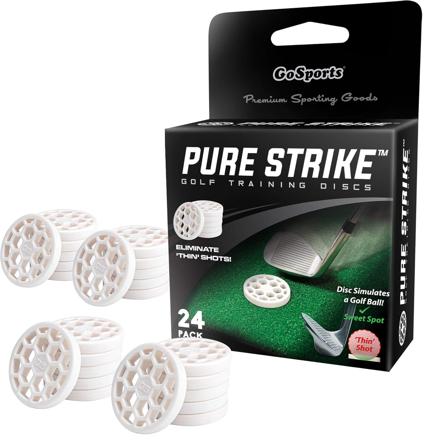 GoSports Pure Strike Golf Discs - Say Goodbye to Thin Shots!