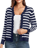 Women's Long Sleeve V-Neck Button Down Cardigan - Slim Knit