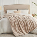 NEWCOSPLAY Faux Fur Queen Blanket for Cozy Luxury Comfort
