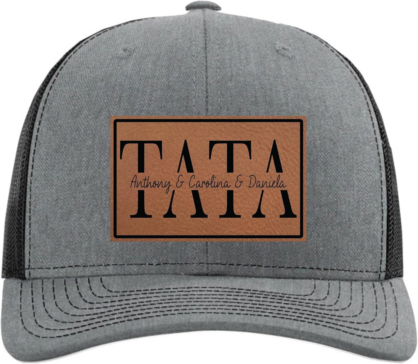 Personalized Fathers Day Hats Customized with Kids Names