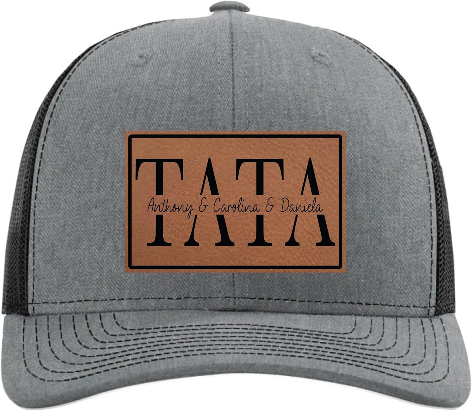 Personalized Fathers Day Hats Customized with Kids Names
