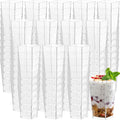 Uiifan 3 oz Mini Dessert Cups 500 Pack - Clear Square Parfait Cups