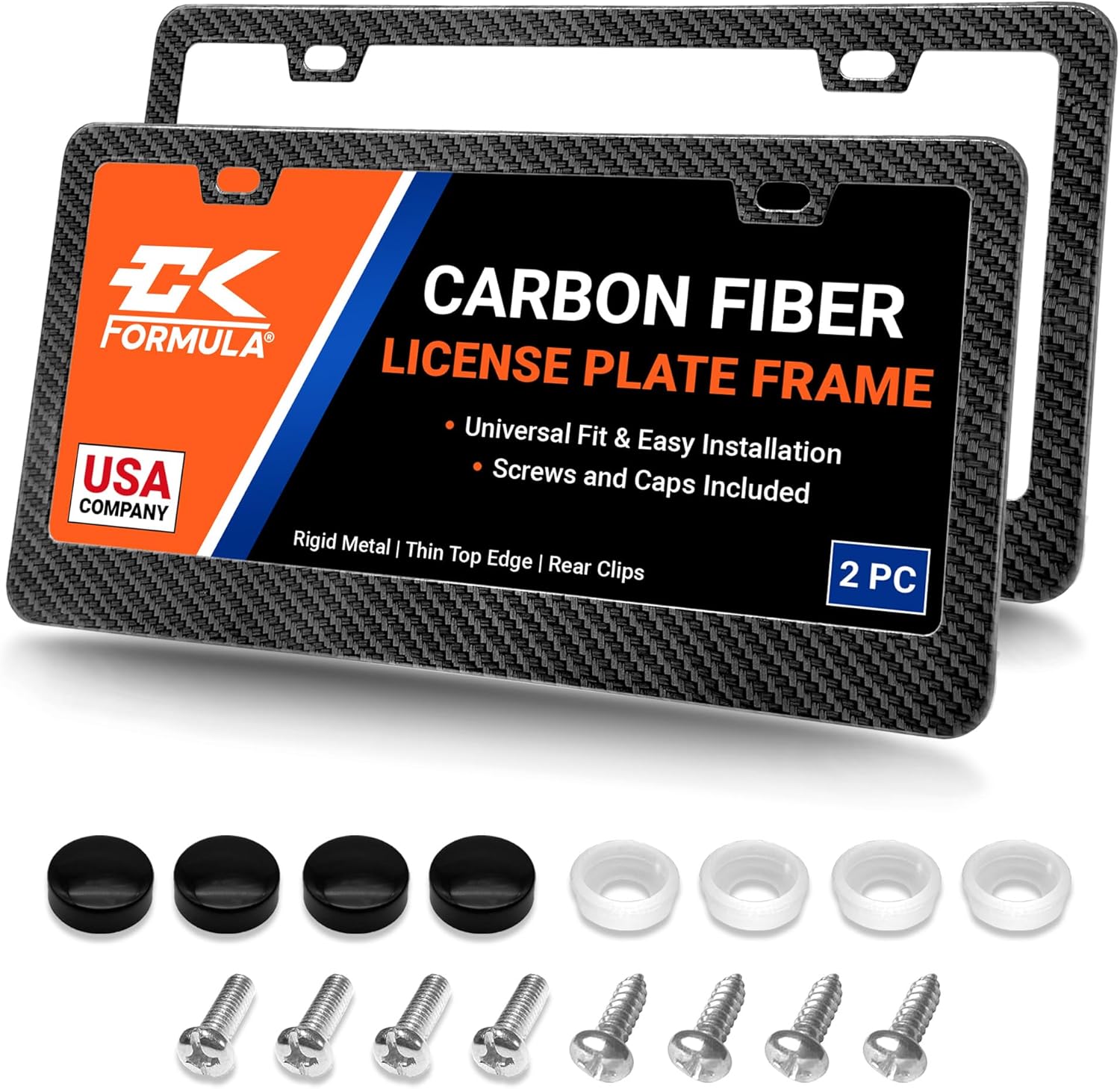 Premium Carbon Fiber License Plate Frames for Stylish Vehicles