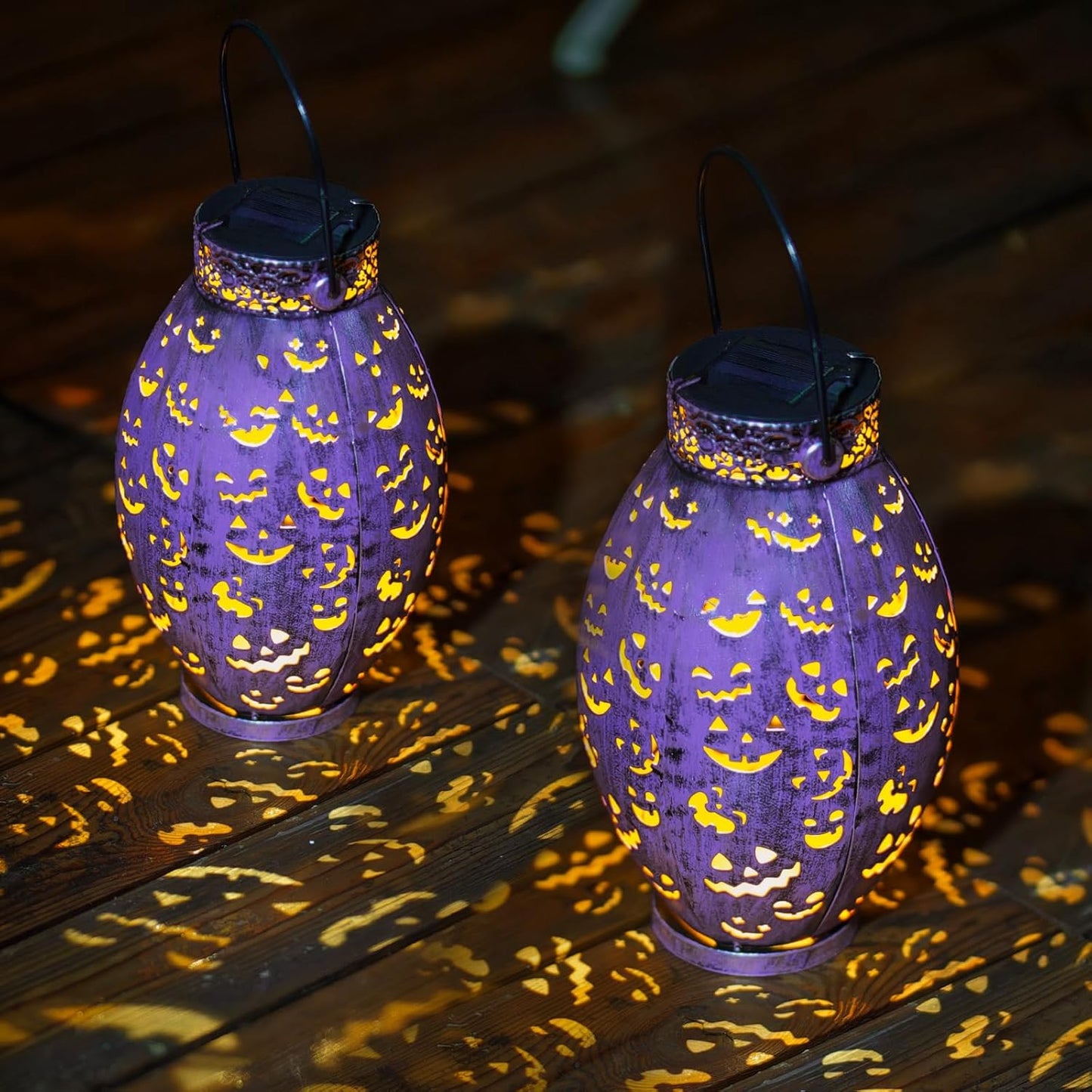 Halloween Solar Lanterns Outdoor Waterproof for Yard Decor
