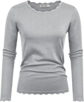 GRACE KARIN Women's High Stretchy Long Sleeve Pullover (Style WGC5)