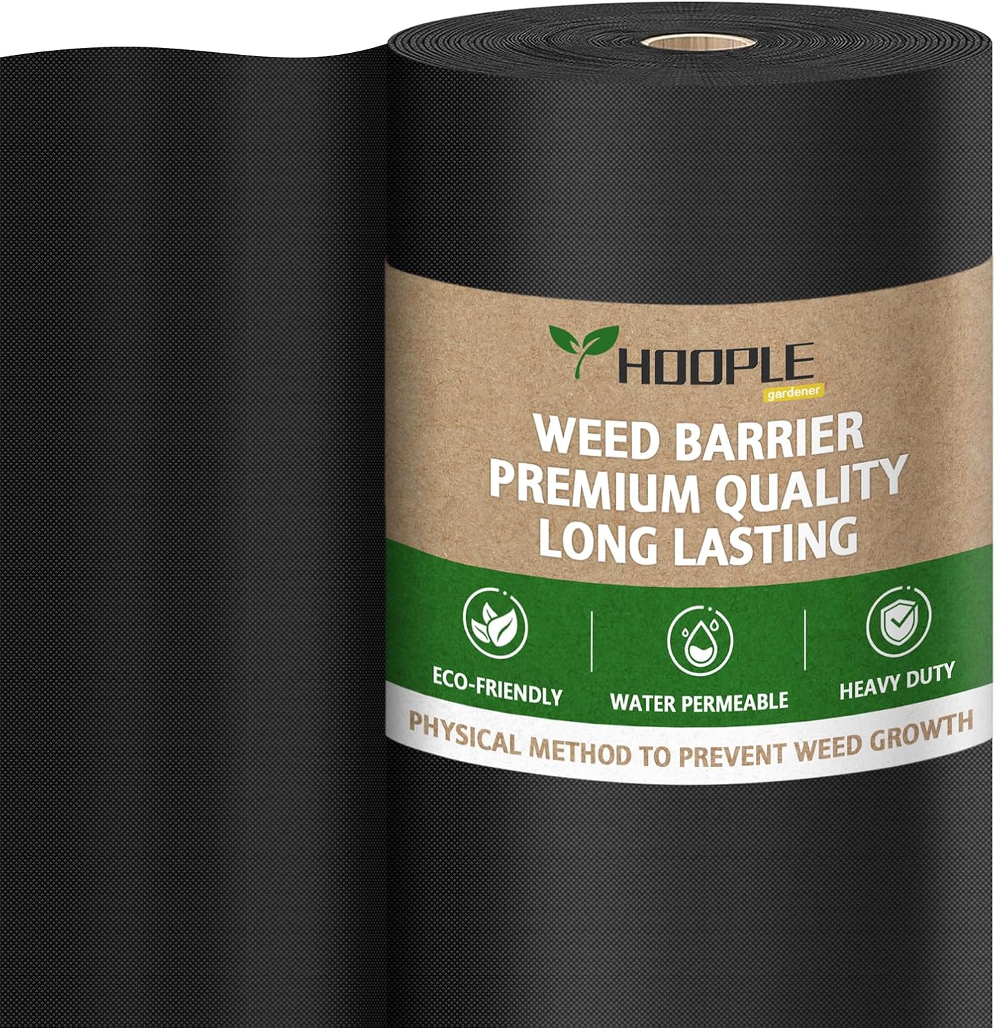 Premium 3FT x 300FT Landscape Fabric Weed Barrier for Gardens