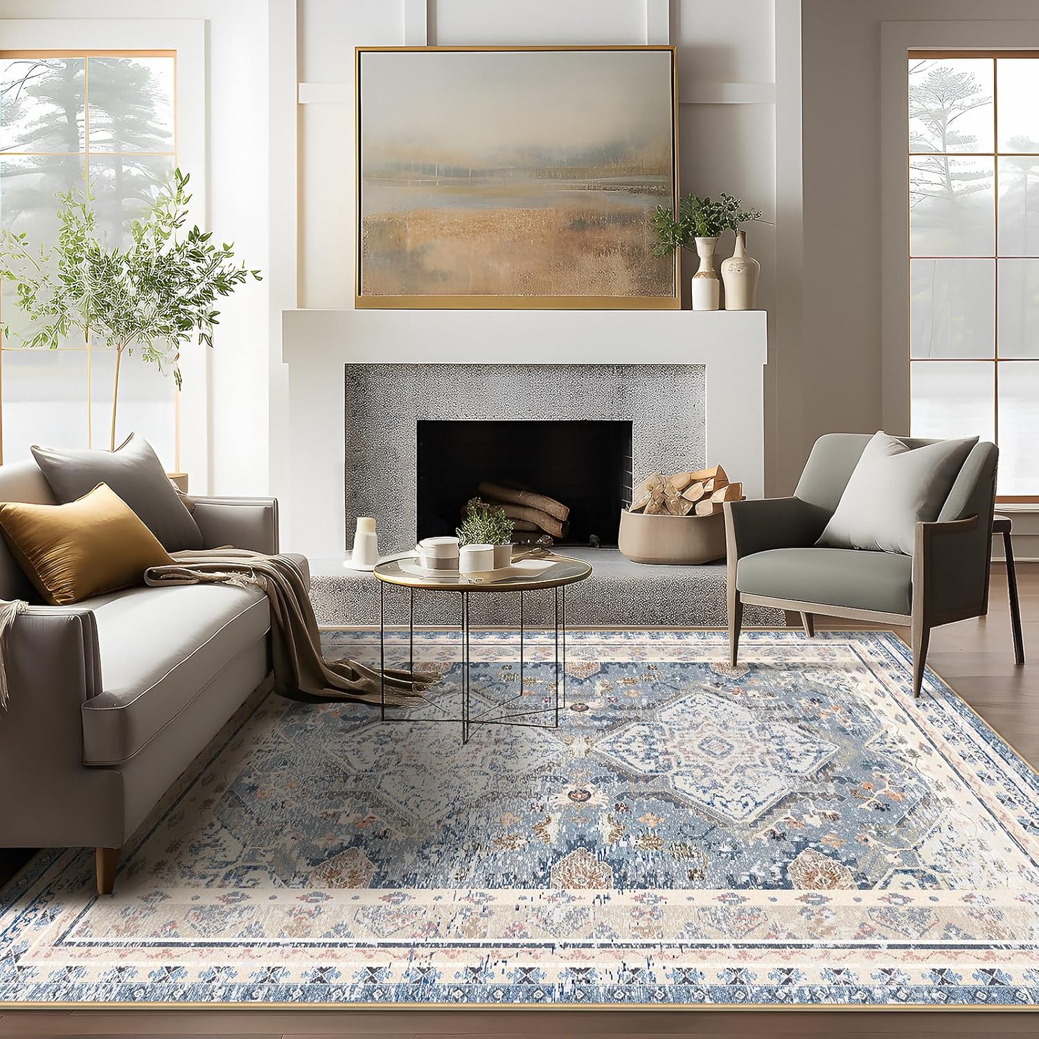Phantoscope Vintage Collection Area Rug 6ftx9ft for Living Room
