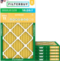 Filterbuy 14x24x1 Air Filter MERV 11 Superior Pet & Allergy Defense
