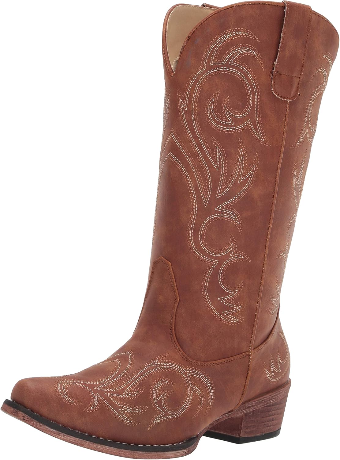 ROPER Womens Riley Embroidered Snip Toe Casual Boots for Style