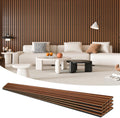 Acoustic Slat Wood Wall and Ceiling Panels 94.5 in x 7.9 in - Fluted