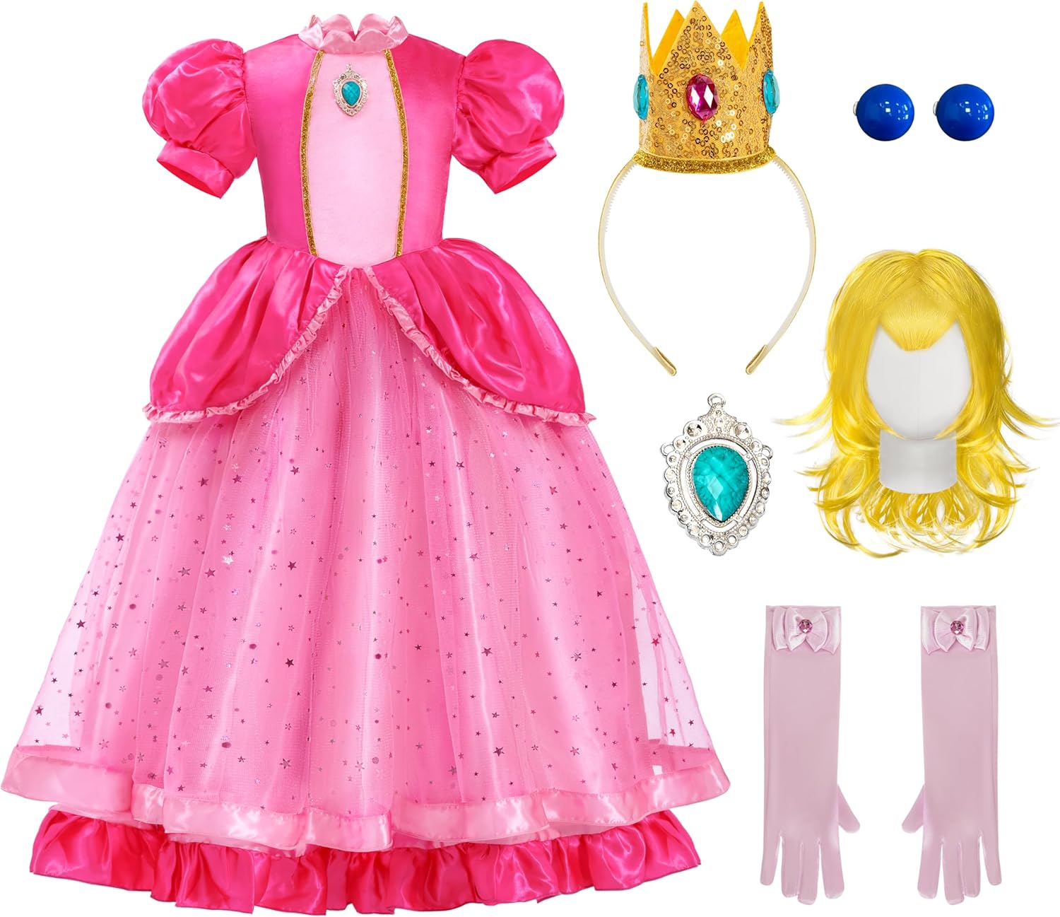 Spooktacular Creations Pink Princess Dress for Kids Birthday Fun