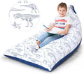 Stuffed Animal Bean Bag Storage Chair - Large Blue Dinosaur