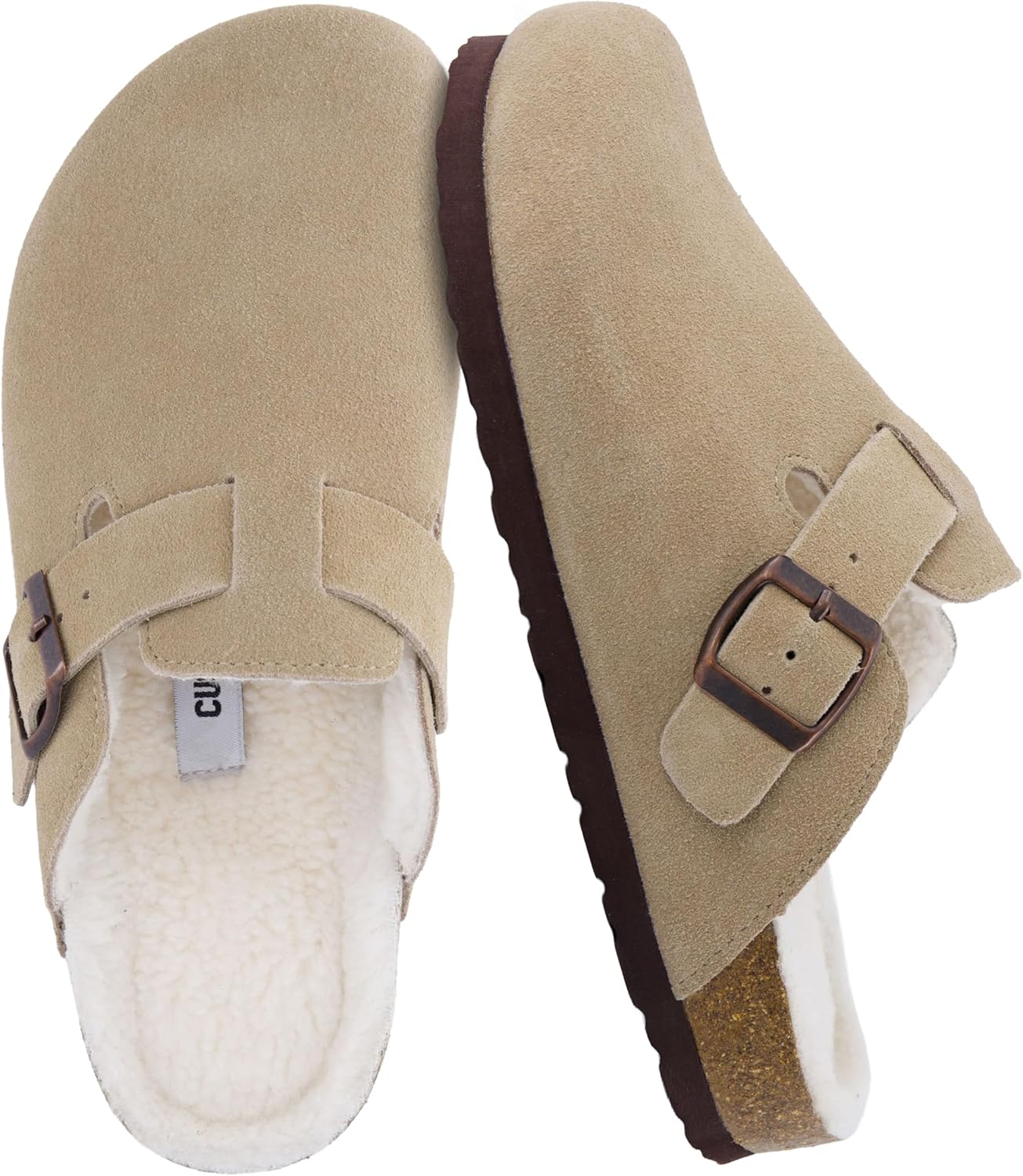 CUSHIONAIRE Women's Hana Cork Footbed Clogs for Comfort & Style