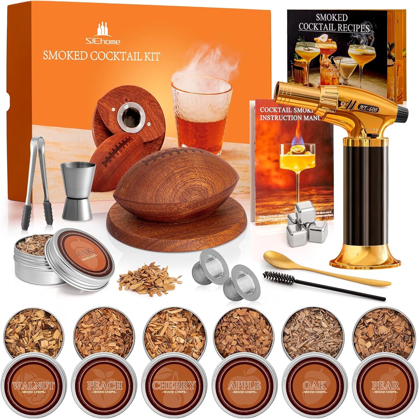 SJEhome Cocktail Smoker Kit - Bourbon Flavor Experience