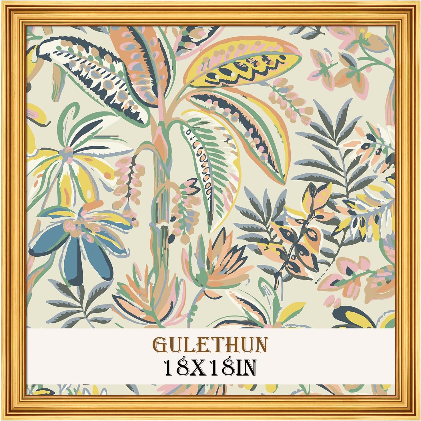 GULETHUN 18x18 Frame for Home Decor with Rustic Design