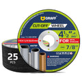 GRAFF Fast Cutting Discs 4.5 - Professional Thin Metal & Stainless Steel Wheels (25 Pack)